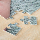 Hi Baby Foto Chic White Script Neugeborene Puzzle (Seite)