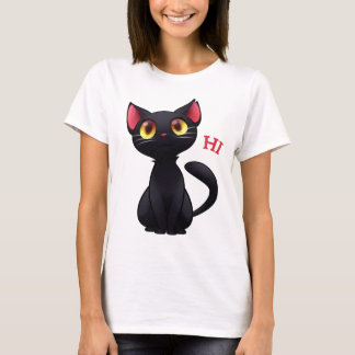Hi Black Cat T - Shirt