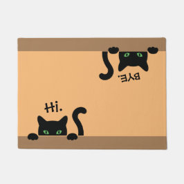 Hi Bye Cat Doormat New Zuhause Gift Wedding Gift B Fußmatte