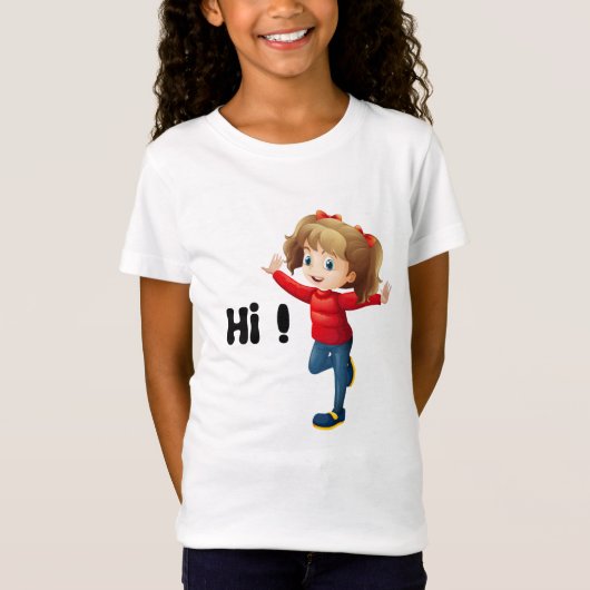 Hi Bye Funny T-Shirt (Vorderseite)