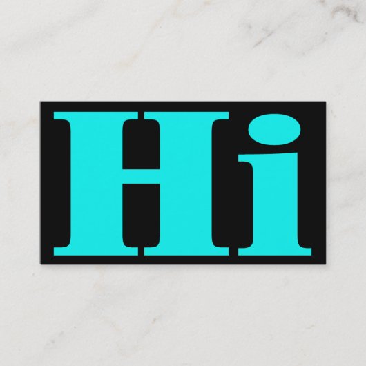 Hi!Cheery.All purpose.Introduction call card. Telefonnummerkarte (Vorderseite)