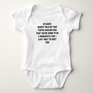 Hi Daddy Baby Bodysuit - Niedliche Ankündigung für Baby Strampler