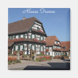 Hi def Fotografie von Elsass Frankreich Magnet