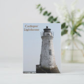 Hi def Fotografy Cockspur Lighthouse, Savannah Postkarte (Stehend Vorderseite)