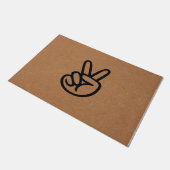 Hi Doormat Begrüßungsmatte, Personalisiert Fußmatte (Schrägansicht)