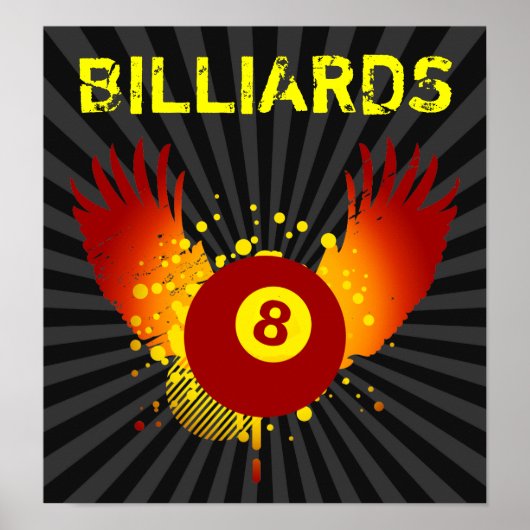 Hi-Fi-Billard Poster (Vorne)