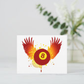 Hi-Fi-Billard Postkarte (Stehend Vorderseite)