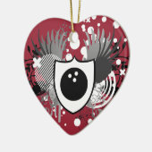 Hi-Fi-Bowling Keramik Ornament (Links)