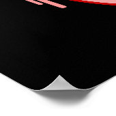 Hi-Fi-Bowling-Wappen Poster (Ecke)