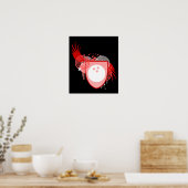 Hi-Fi-Bowling-Wappen Poster (Küche)