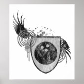 Hi-Fi-Bowling-Wappen Poster (Vorne)