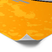 Hi-Fi-Bowling-Wappen Poster (Ecke)