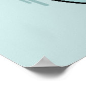 Hi-Fi-Bowling-Wappen Poster (Ecke)