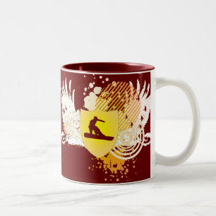 Hi-Fi-Snowboard Zweifarbige Tasse
