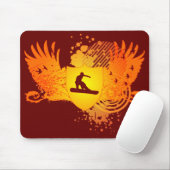 Hi-Fi Snowboarden. Mousepad (Mit Mouse)