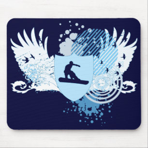 Hi-Fi Snowboarden. Mousepad