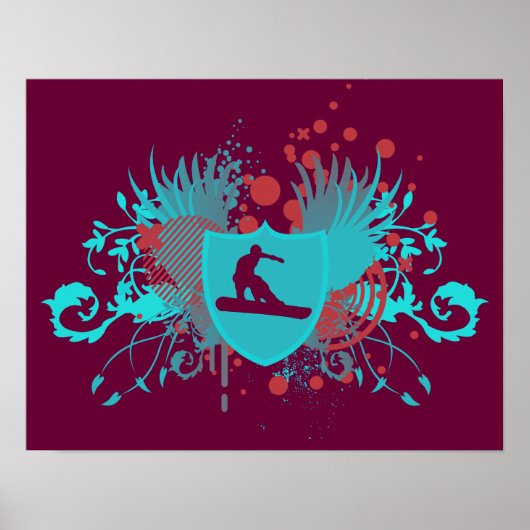 Hi-Fi-Snowboarden Poster (Vorne)