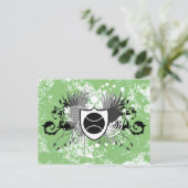 Hi-Fi-Tennis Postkarte (Stehend Vorderseite)