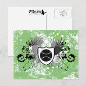 Hi-Fi-Tennis Postkarte (Vorne/Hinten)