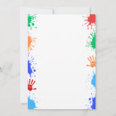 Hi-five High Five 5th Birthday Invitation Einladung (Rückseite)