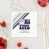 HI FÜNF Retro-Streifen Serviette (Beispiel)