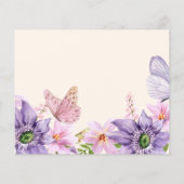 Hi gibt ihrem Schmetterling Recipe Card Brautparty (Rückseite)