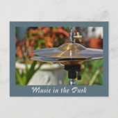 Hi-Hat Cymbals Musik im Park Fotografy Postkarte (Vorderseite)
