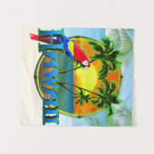HI Hawaii Island Beach Wandteppich (Vorderseite (Horizontal))