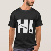 Hi Hawaii Map T-Shirt (Vorderseite)