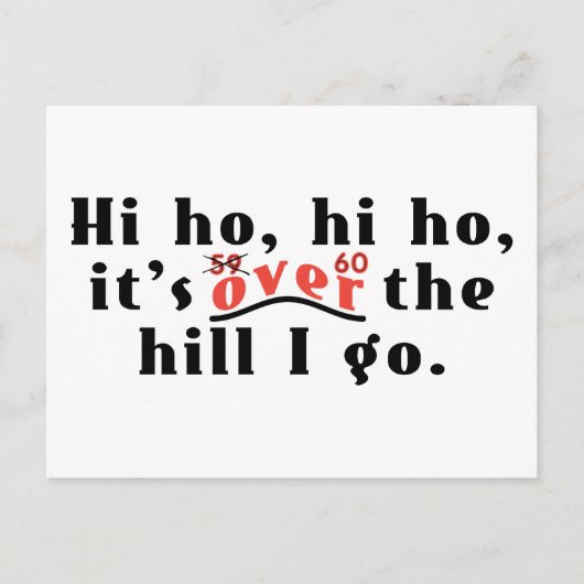 Hi Ho 60 Postkarte (Vorderseite)