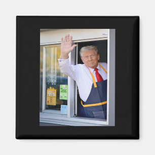 Hi Holen Sie Ihren Burger Donald Trump Cooks Fries Magnet