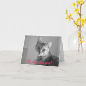 Hi how are you? Note card Karte (Gelbe Blume)