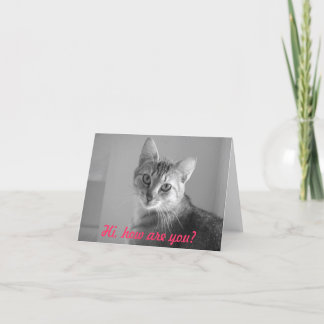 Hi how are you? Note card Karte