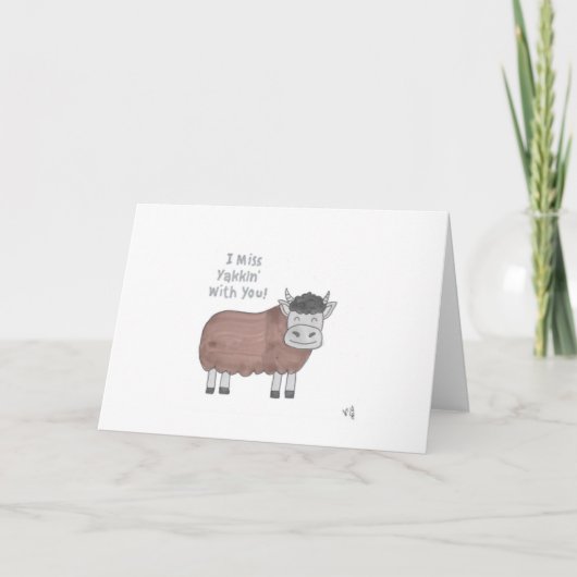 Hi - ich Miss Yakkin mit Ihrer Karte (Vorderseite)