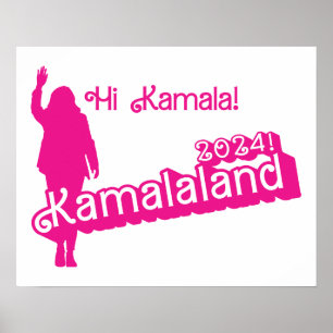 "Hi Kamala" - Horizontales Poster (Tagline B)