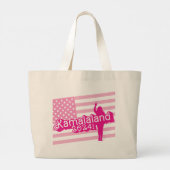 "Hi Kamala" - Jumbo-Tasche (kein Slogan) Jumbo Stoffbeutel (Rückseite)