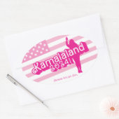 "Hi Kamala" - Ovale Aufkleber (Tagline A) (Umschlag)