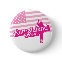 "Hi Kamala" - Round Button (kein Tagline)