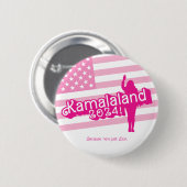 "Hi Kamala" - Round Button (Slogline A) (Vorne & Hinten)