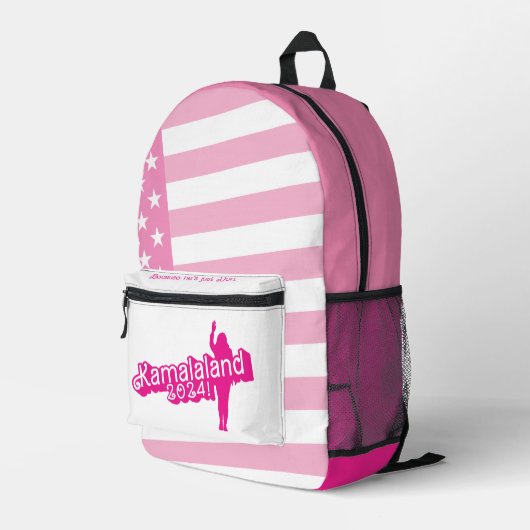 "Hi Kamala" - Rucksack (Slogline A) (Rückseitige Ecke Rechts)