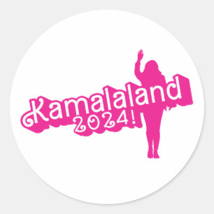 "Hi Kamala" - Rundaufkleber (kein Slogan) Runder Aufkleber