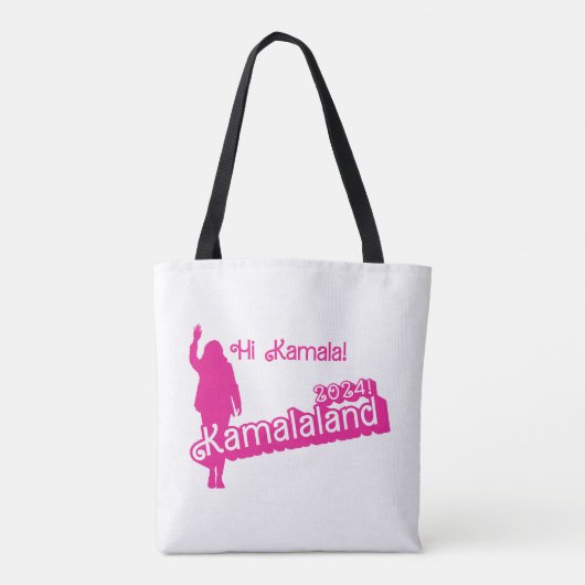 "Hi Kamala" - SchulterTasche (Slogline B) Tasche (Rückseite)