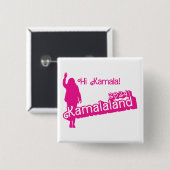 "Hi Kamala" - Square Button (Tagline B) (Vorne & Hinten)