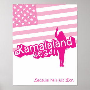 "Hi Kamala" - Vertikales Poster (mit Tagline A)