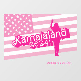 "Hi Kamala" - Wall Decal (Slogline A) Fensteraufkleber