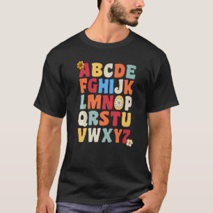 Hi Kindergarten Alphabet ABCs Preschool Vintag Te T-Shirt