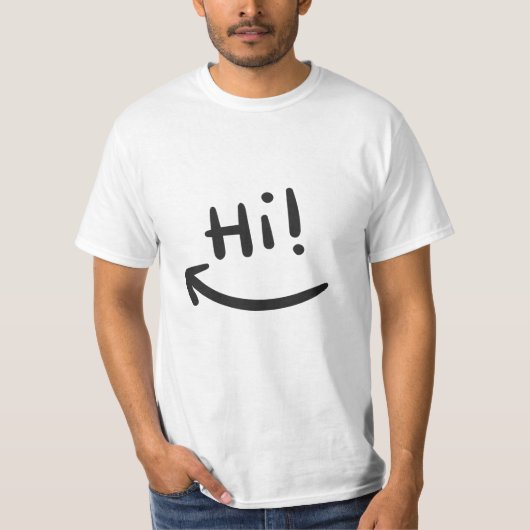 Hi lächelnd T-Shirt (Vorderseite)