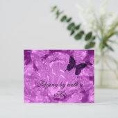 Hi Lila Wings Postcard Postkarte (Stehend Vorderseite)