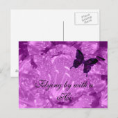 Hi Lila Wings Postcard Postkarte (Vorne/Hinten)