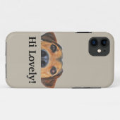 Hi Lovely! iPhone 11 Case für Hundefreunde (Rückseite (Horizontal))